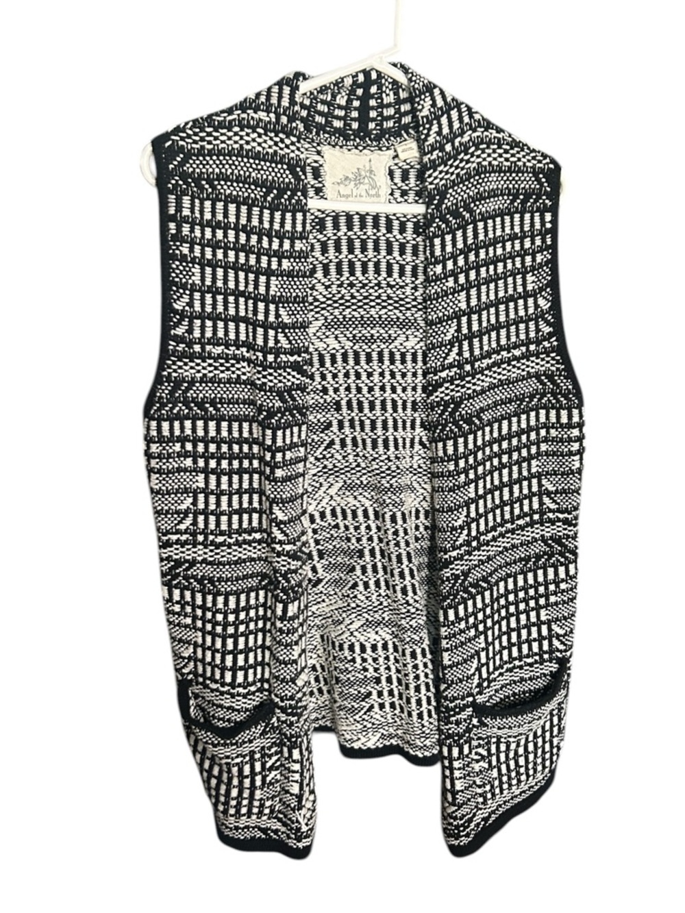Anthropologie Angel of the North Open-Front Knit Vest Sweater/Cardigan